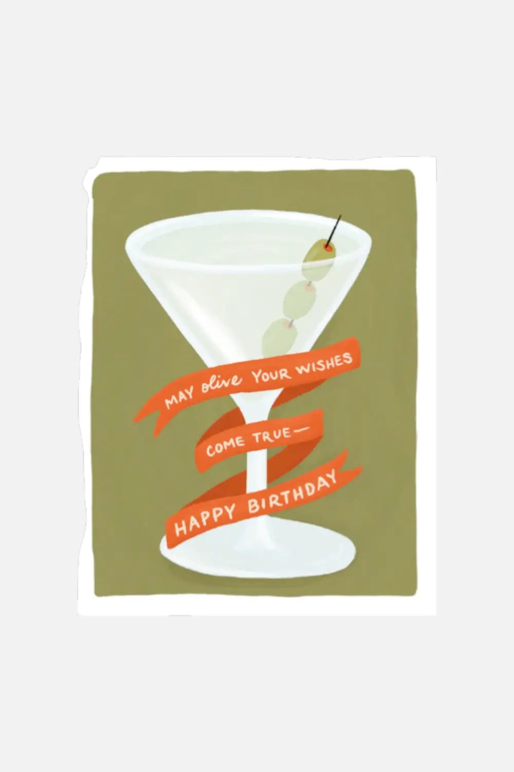 Olive Your Wishes Birthday Card 1
