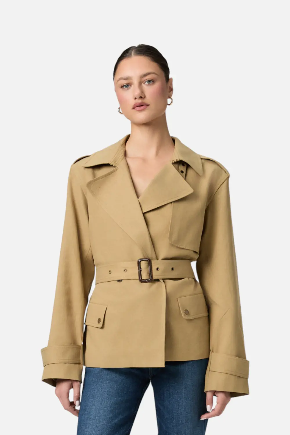 Paige Women's Orsina Jacket In Khaki 1