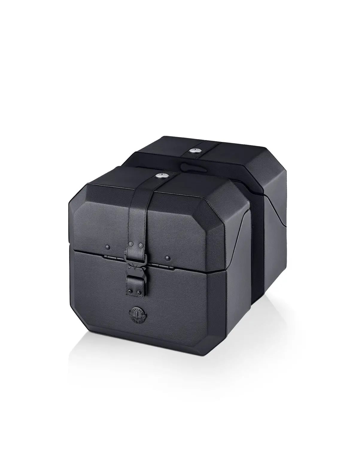 20L - Outlaw Quick-Mount Small Harley Softail Fat Boy Flfb/S Leather Wrapped Hard Saddlebags 1