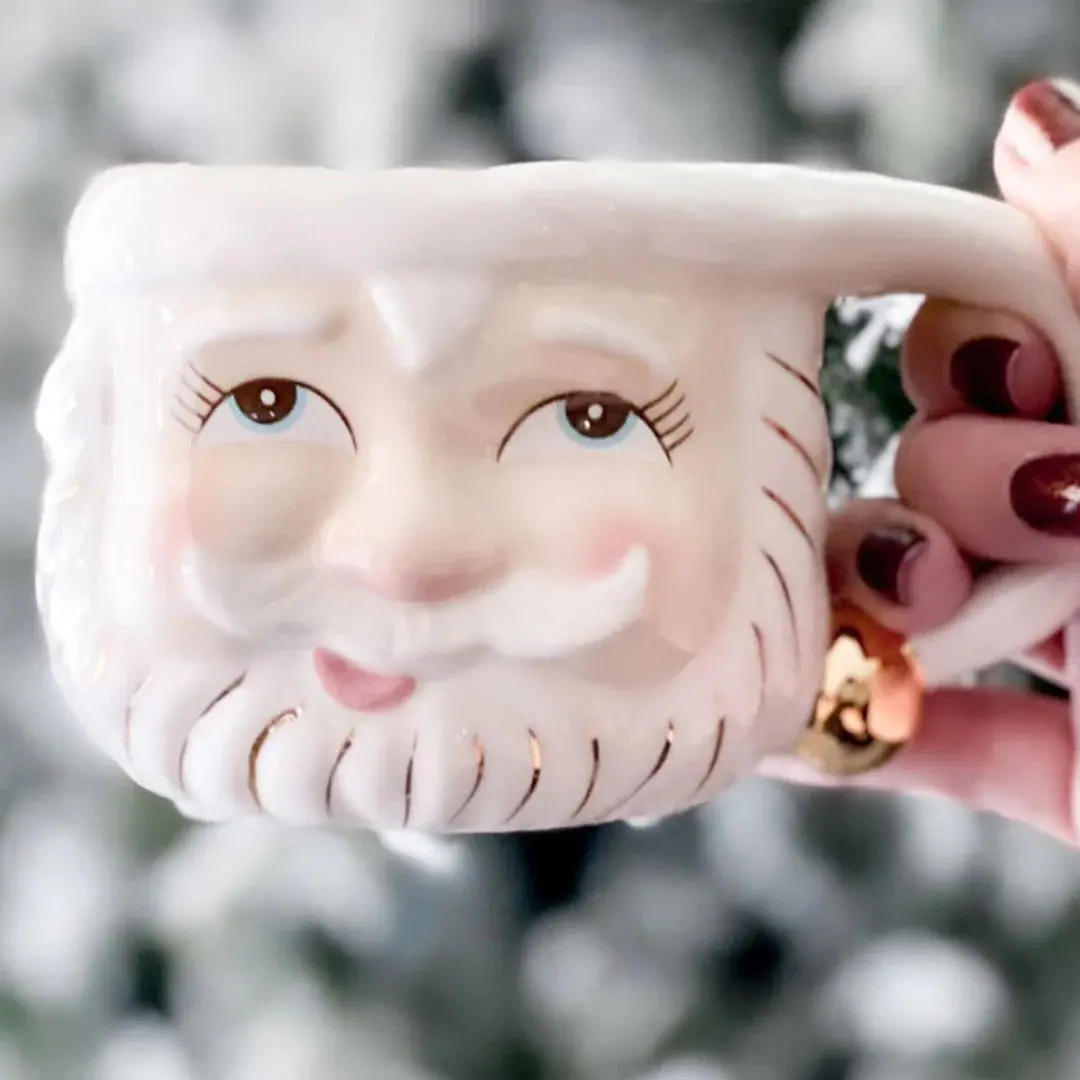Holiday Papa Noel Open Eyes Santa Mug 1
