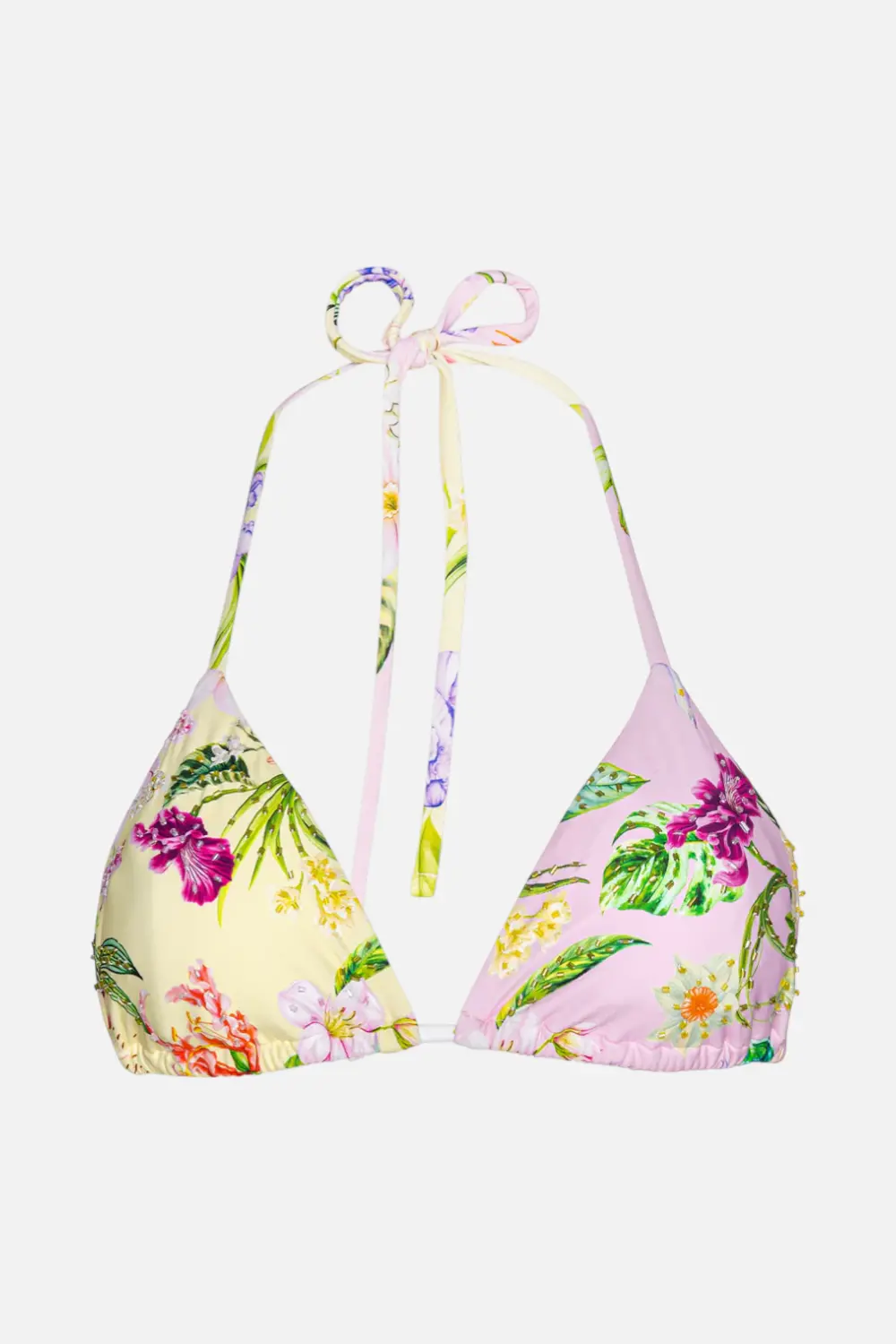 Pq Swim Women's Paradise Bloom Embroidered Triangle Top 1