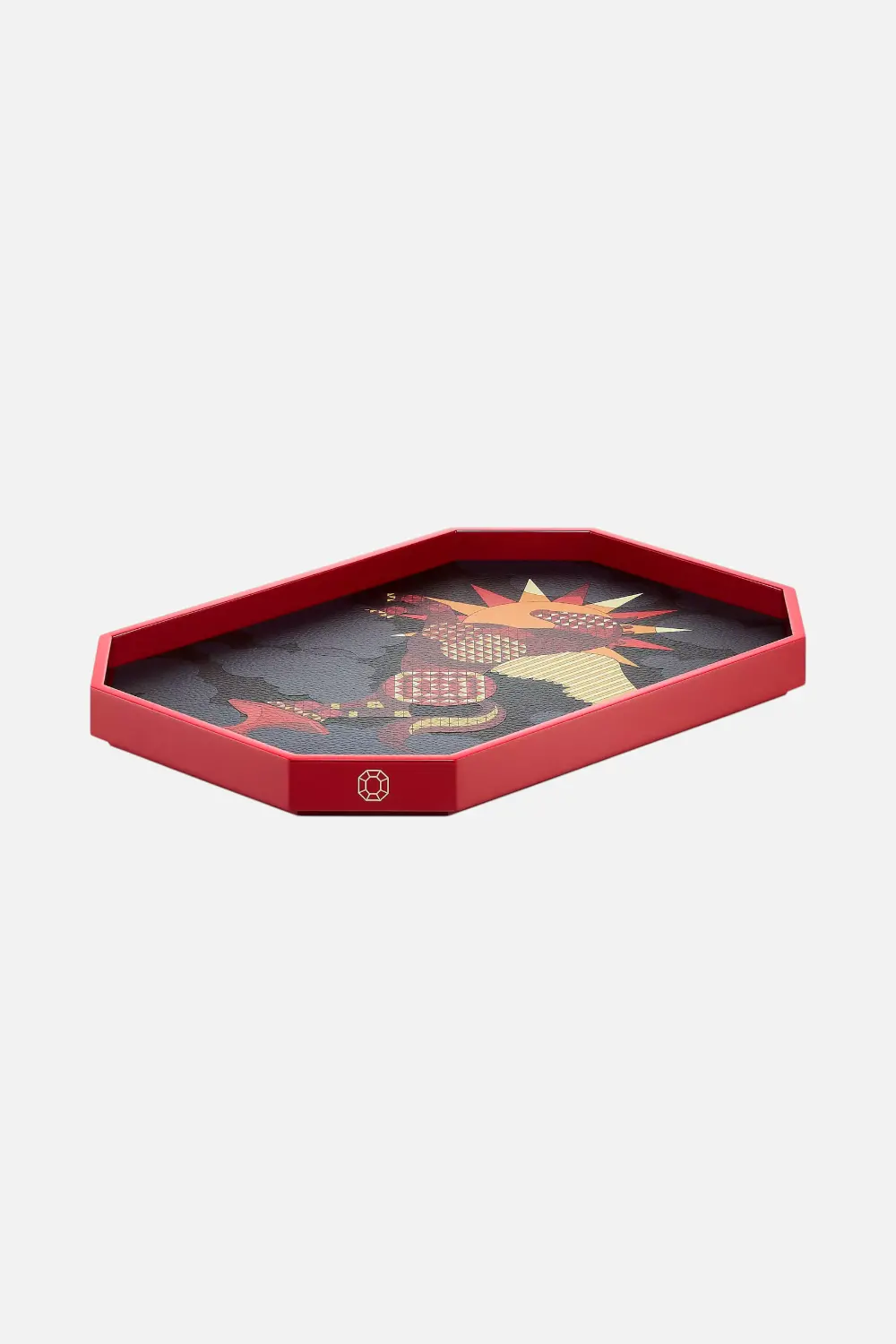 Baccarat Pegasus Octogone Tray In Red 1