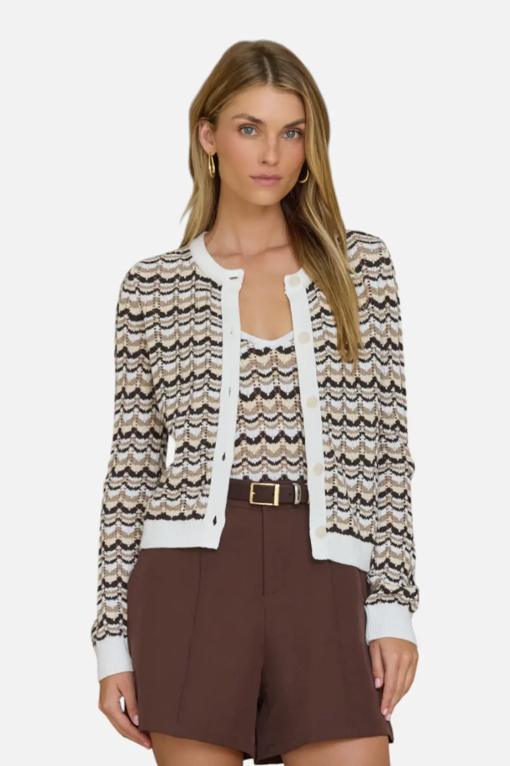 Stitches + Stripes Penny Cardi In Multi Combo 1