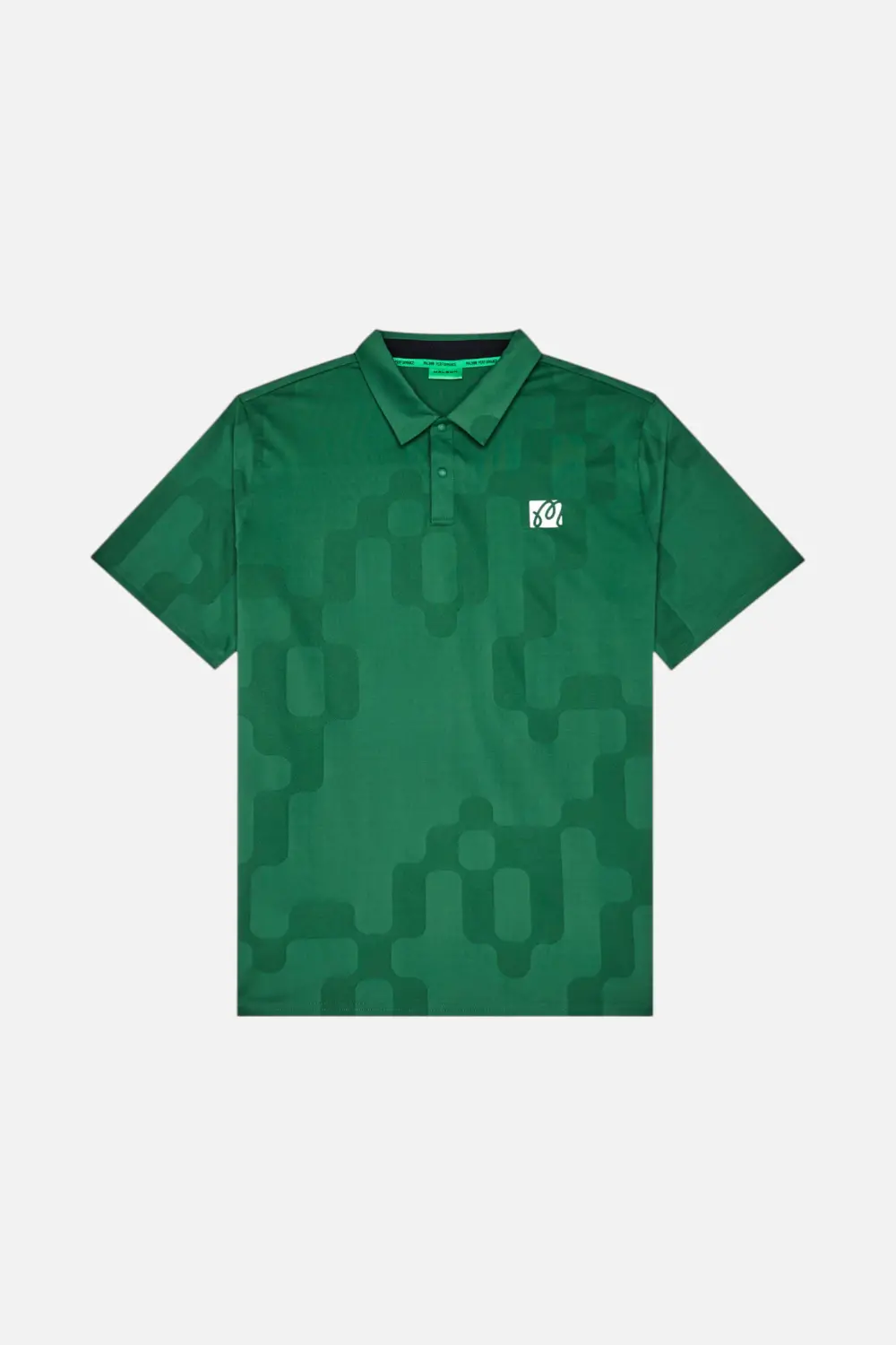 Malbon Golf Men's Performance Mesh Paneled Polo In Eden 2