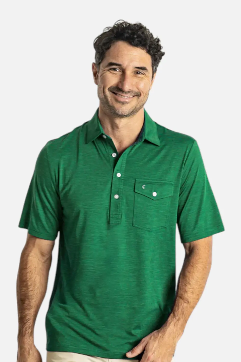 Criquet Performance Sport Heather Players Shirt In Home Turf 1
