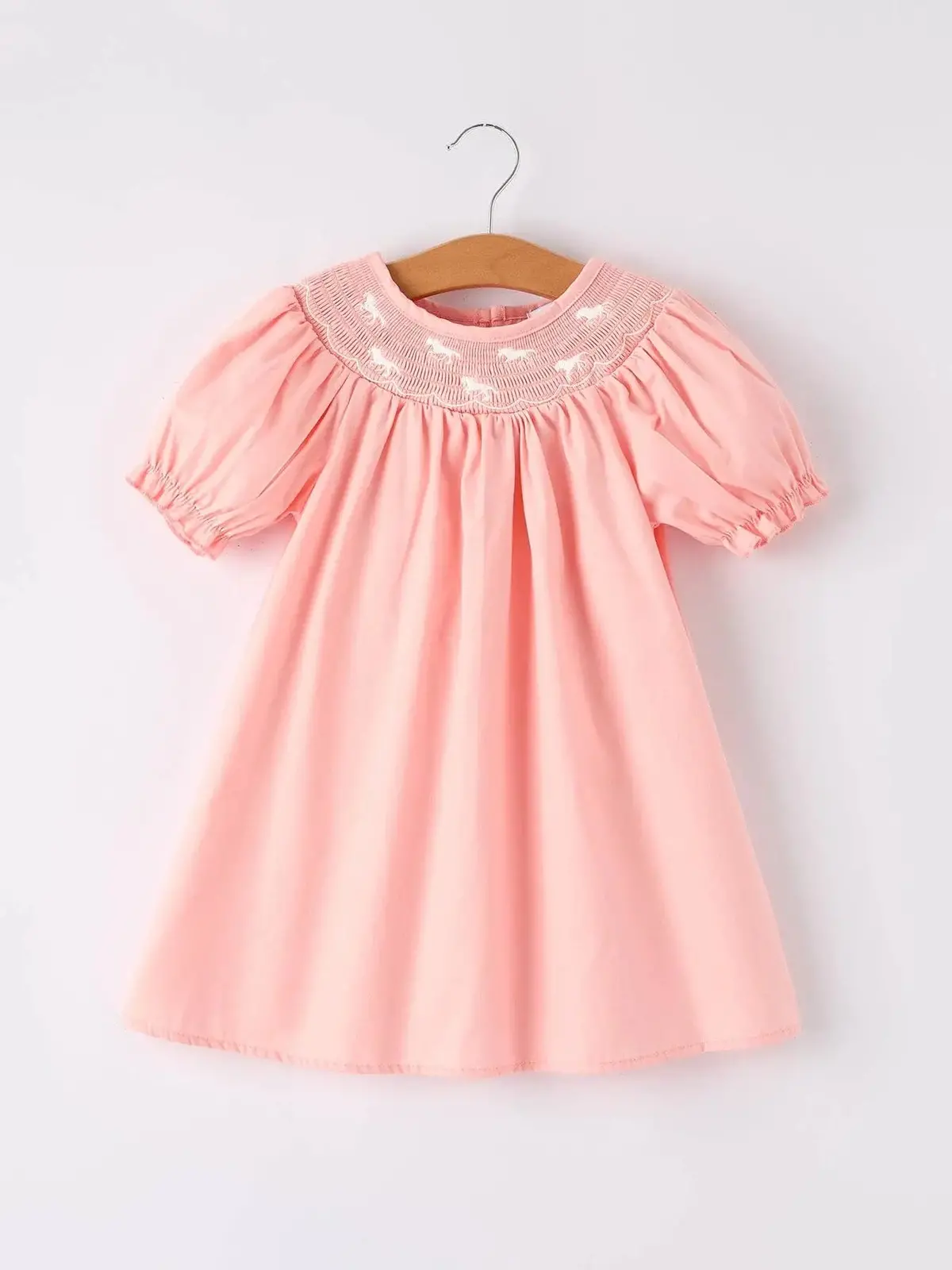 Pink Pony Embroidered Dress 1
