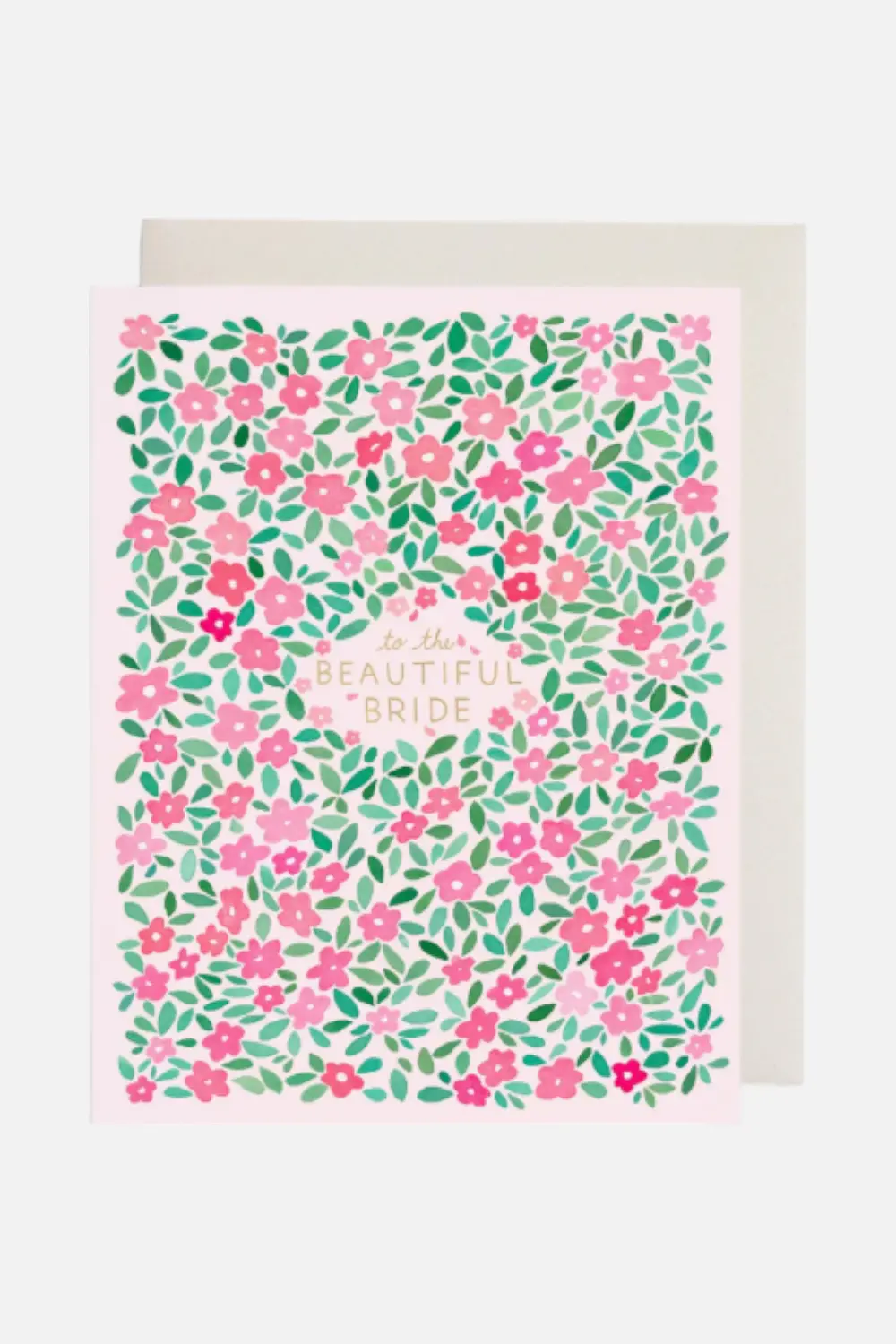 Pink Petals Bridal Card 1
