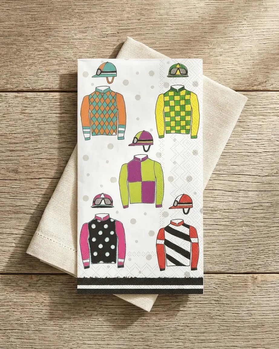 Kentucky Derby Jockey Paper Guest Towels (16 Ct) 1