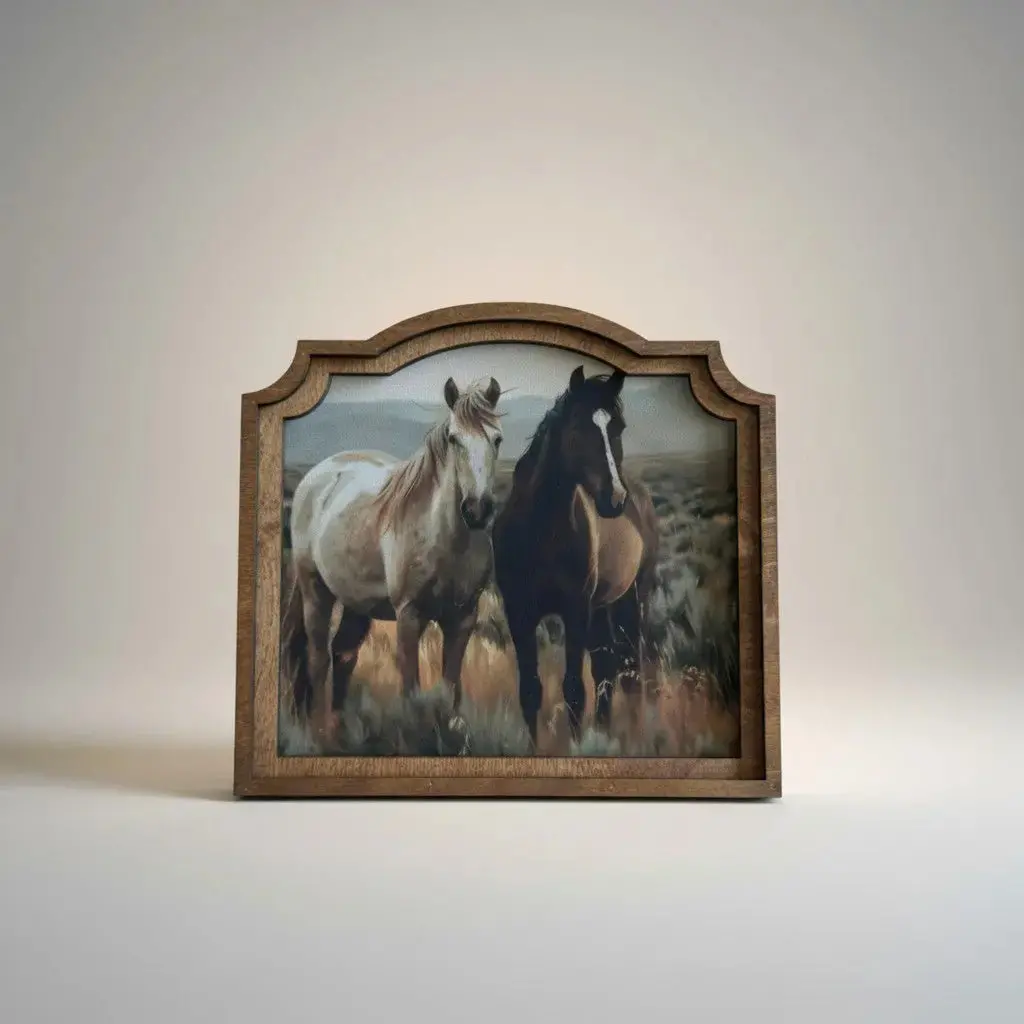 Provincial Two Horses Art 1