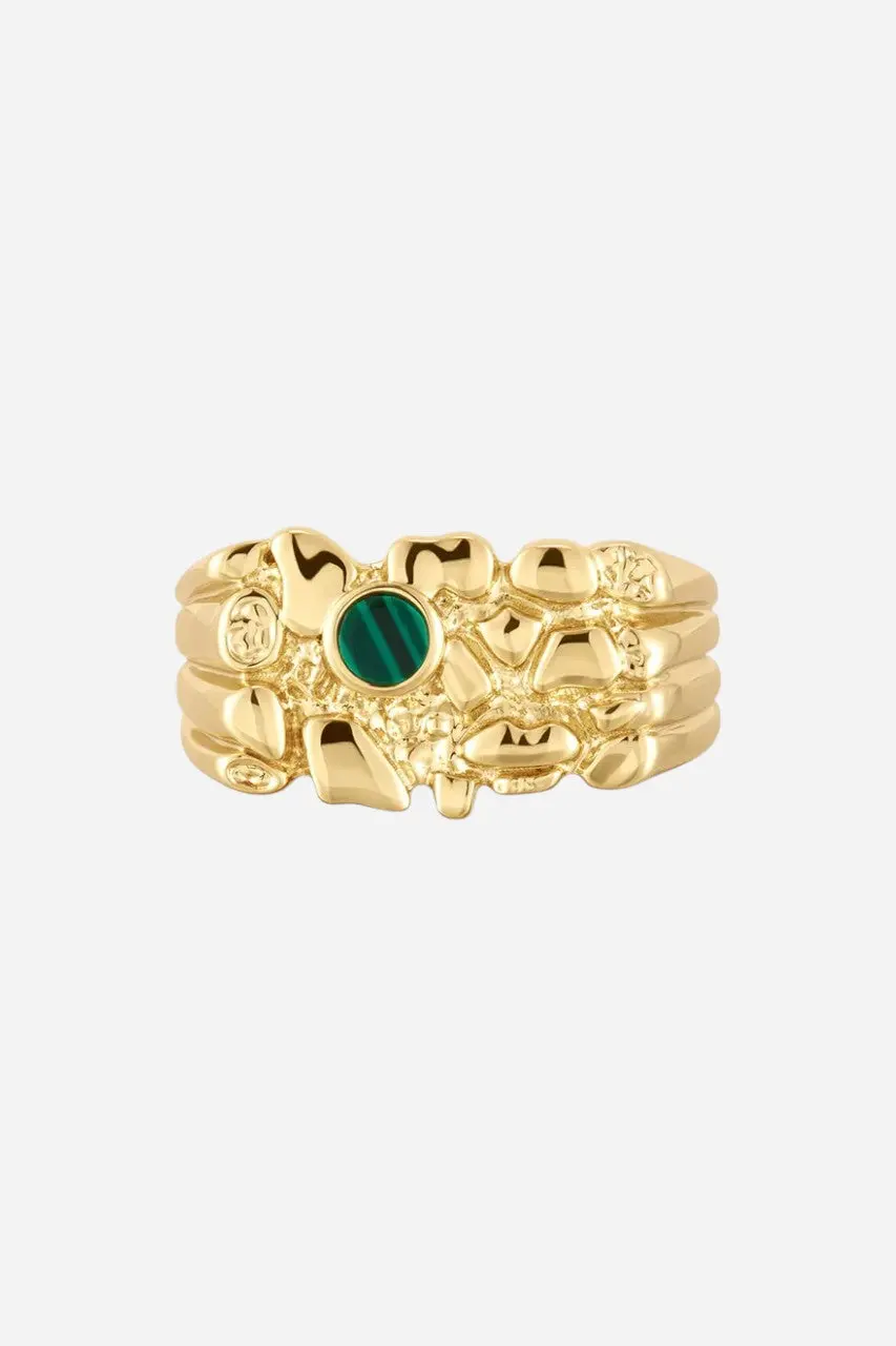 Luv Aj Viva Nugget Ring Gold 7 1