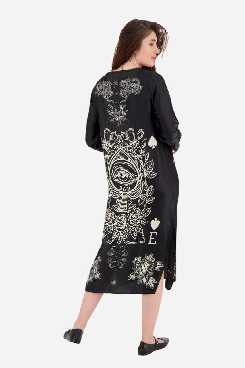 Me369 Violet V-Neck Magic T-Dress 2
