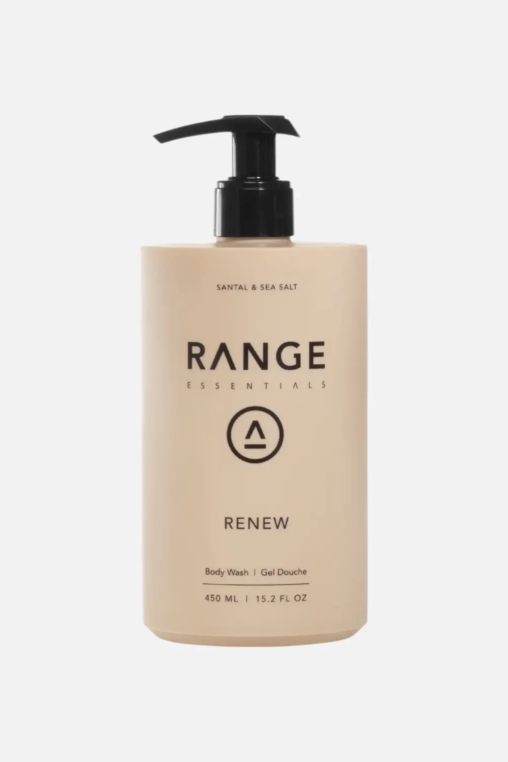 Range Essentials Men's Body Wash 450 Ml- Renew: Santal & Sea Salt 1