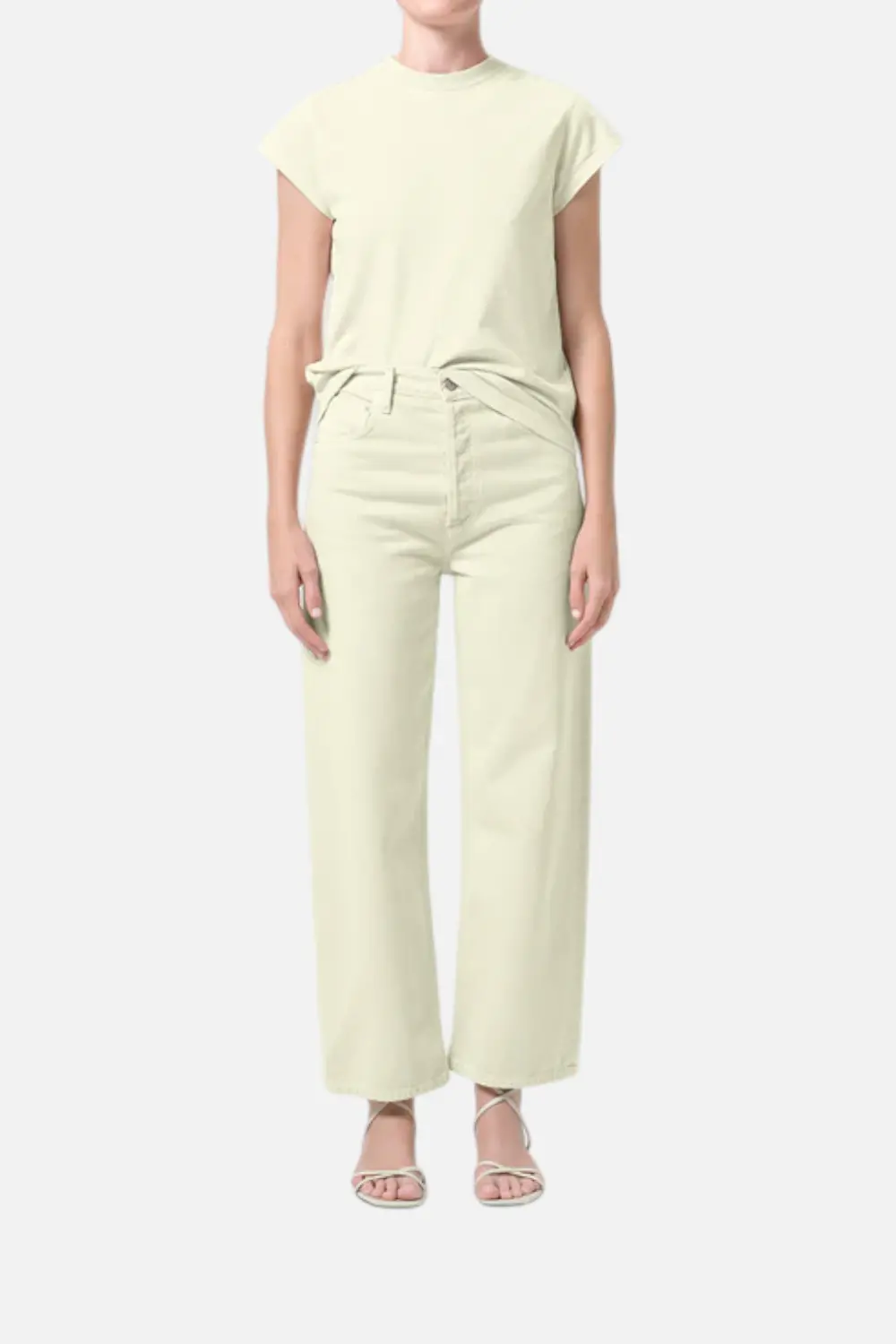 Agolde Ren Jean In Lemon Zest 1
