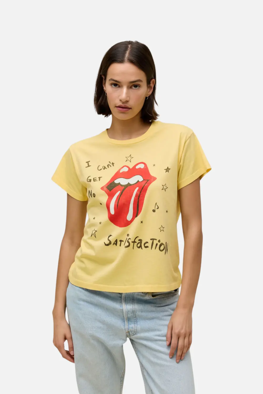 Daydreamer La Women's Rolling Stones Satisfaction Doodles Solo Tee 1