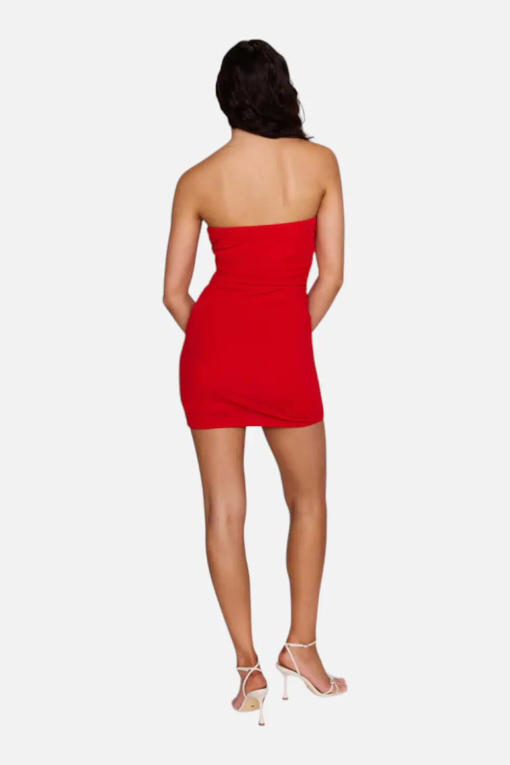 Minkpink Rosa Red Strapless Twist Mini Dress 4