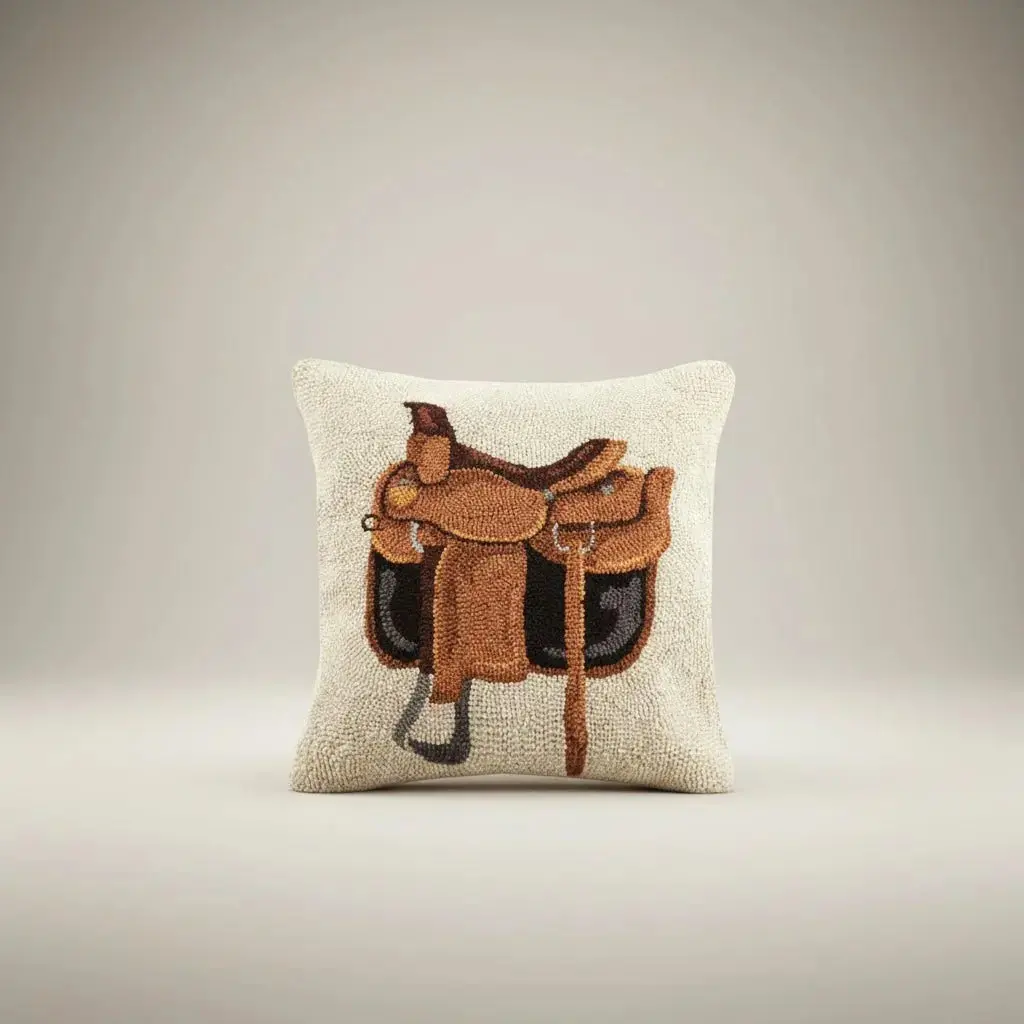 Saddle Hook Wool Pillow 1
