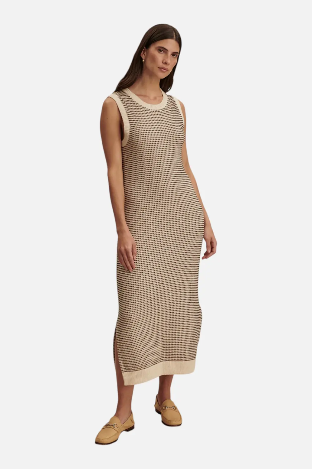Varley Women's Sadia Stitch Knit Dress In Birch 1