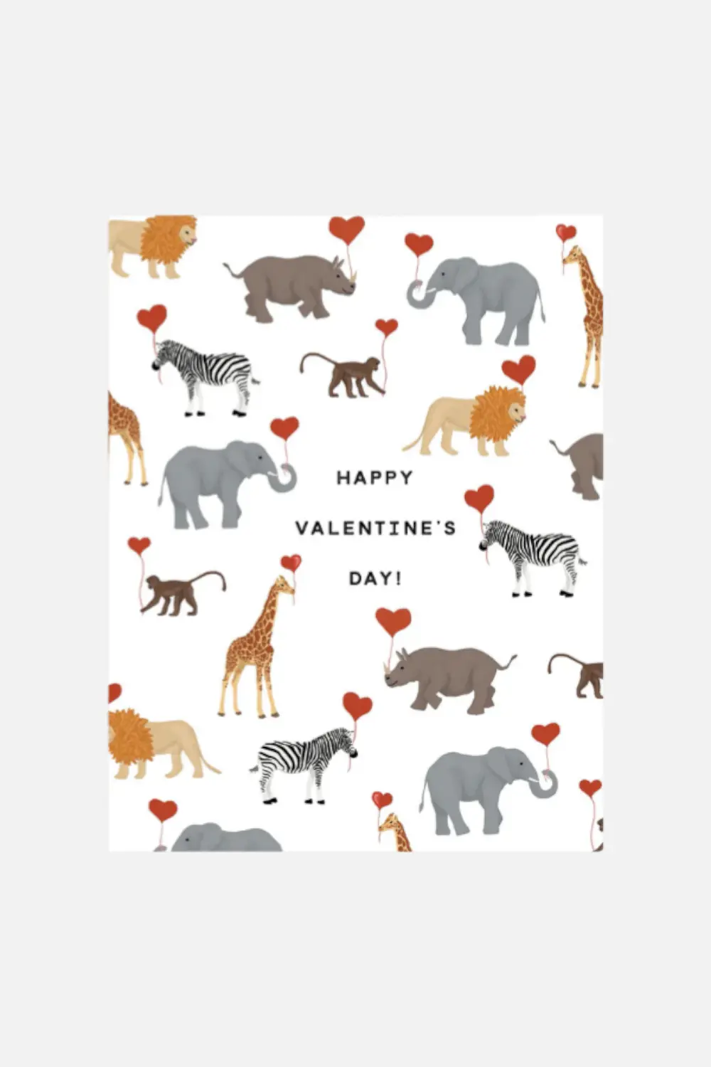 Safari Valentine Card 1