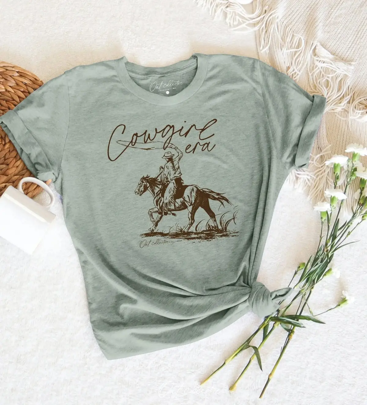 Sage Cowgirl Era T-Shirt 1
