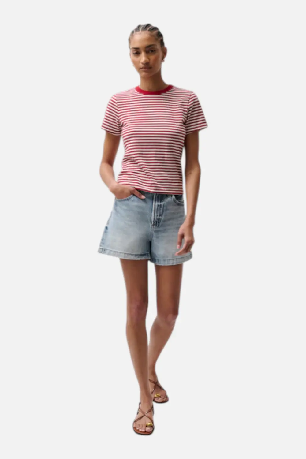 Pistola Saige High Rise Short In French Riviera 1