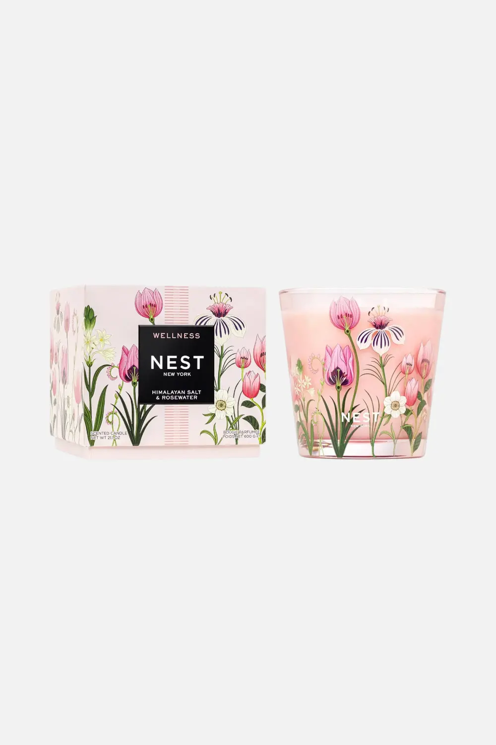Nest Himalayan Salt & Rosewater Decorative 3-Wick Candle 1