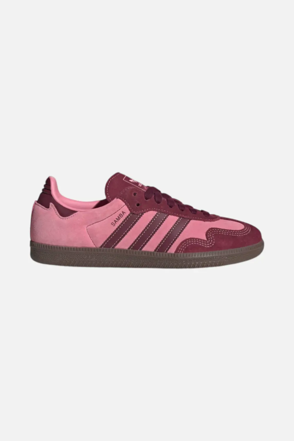 Adidas Women's Samba Og Sneaker In Pink Spark & Shadow Red 1