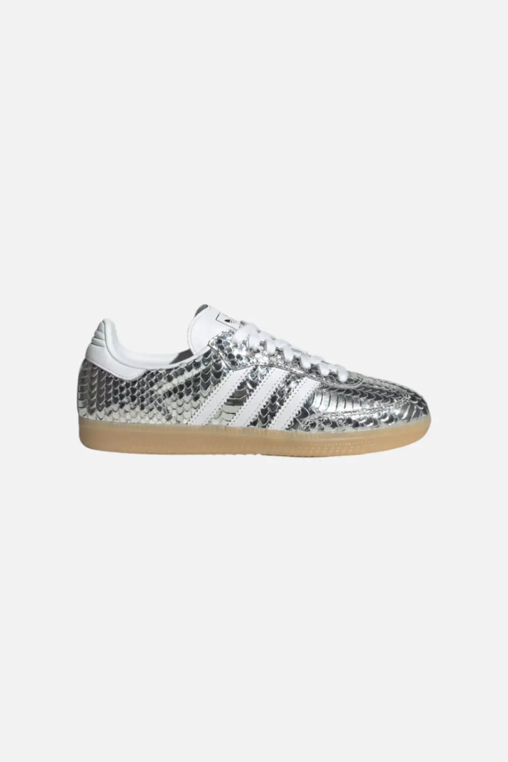 Adidas Women's Samba In Silver Metallic And Cloud White 1