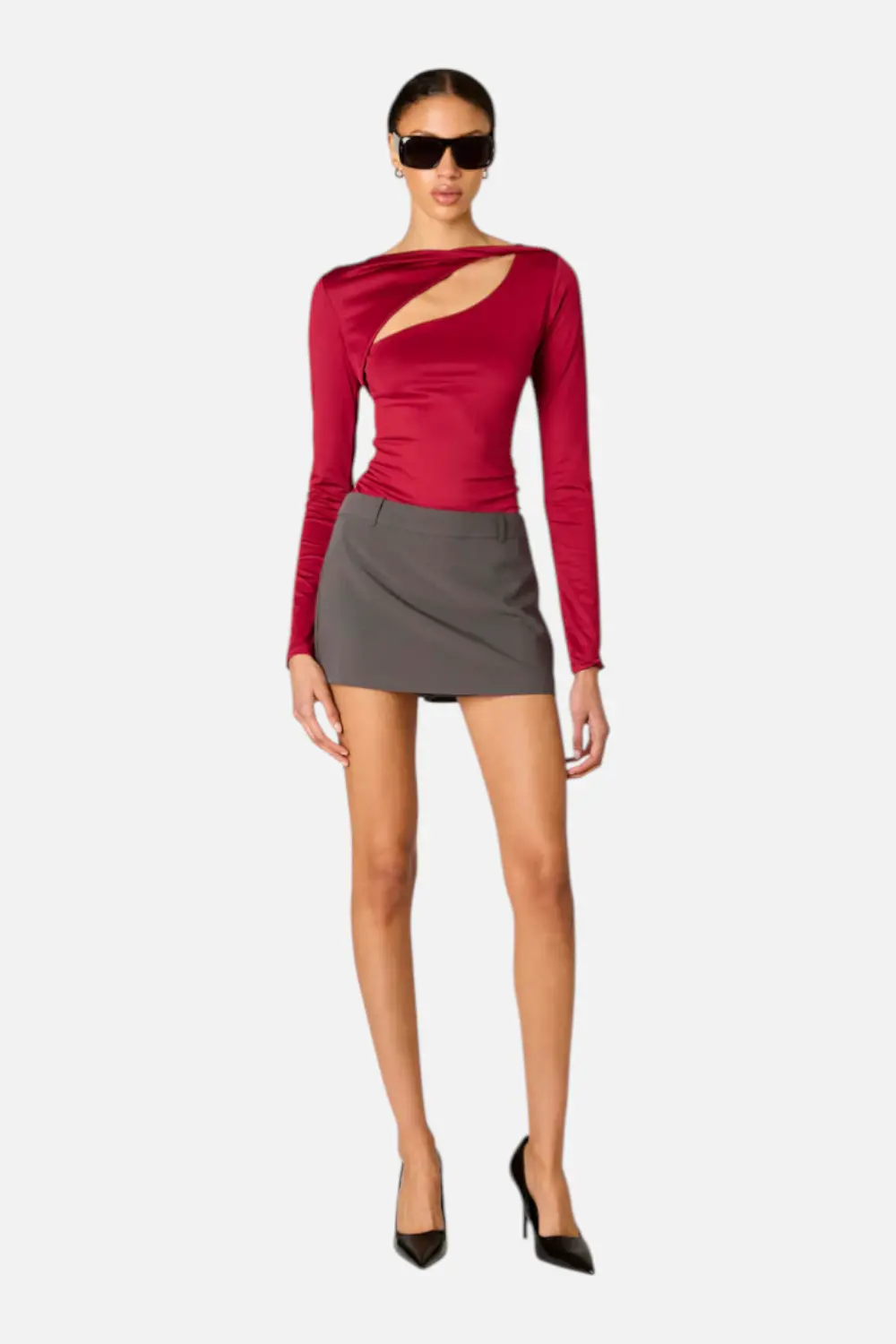 Nia Women's San Vicente Top In Cranberry 1
