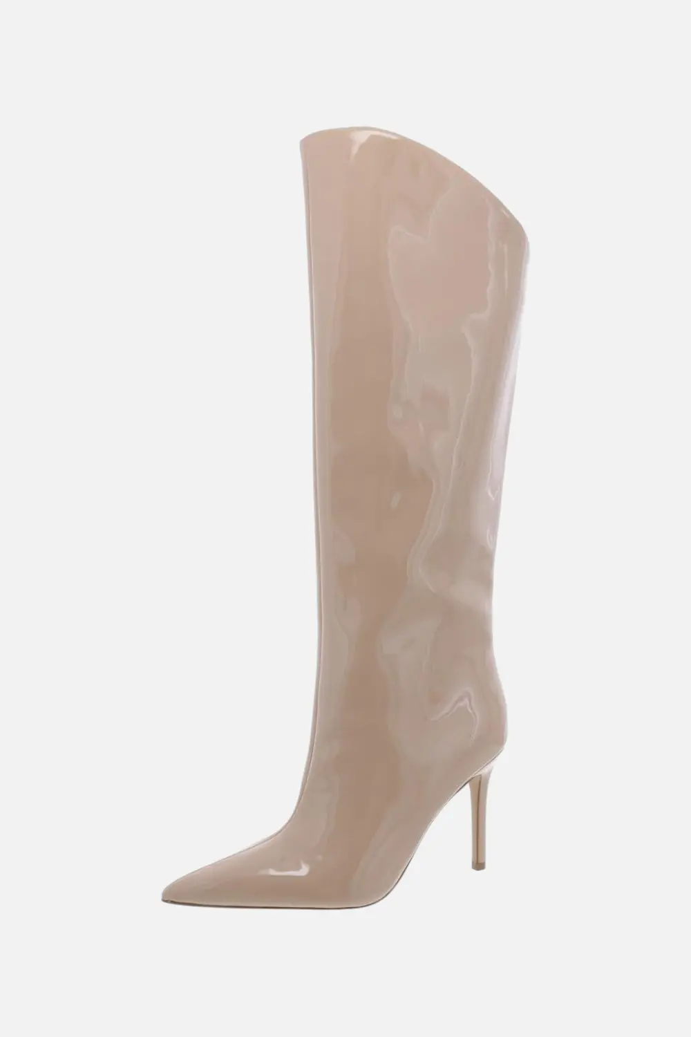 Steve Madden Women's Sarina Knee High Boot In Natural Patent 1