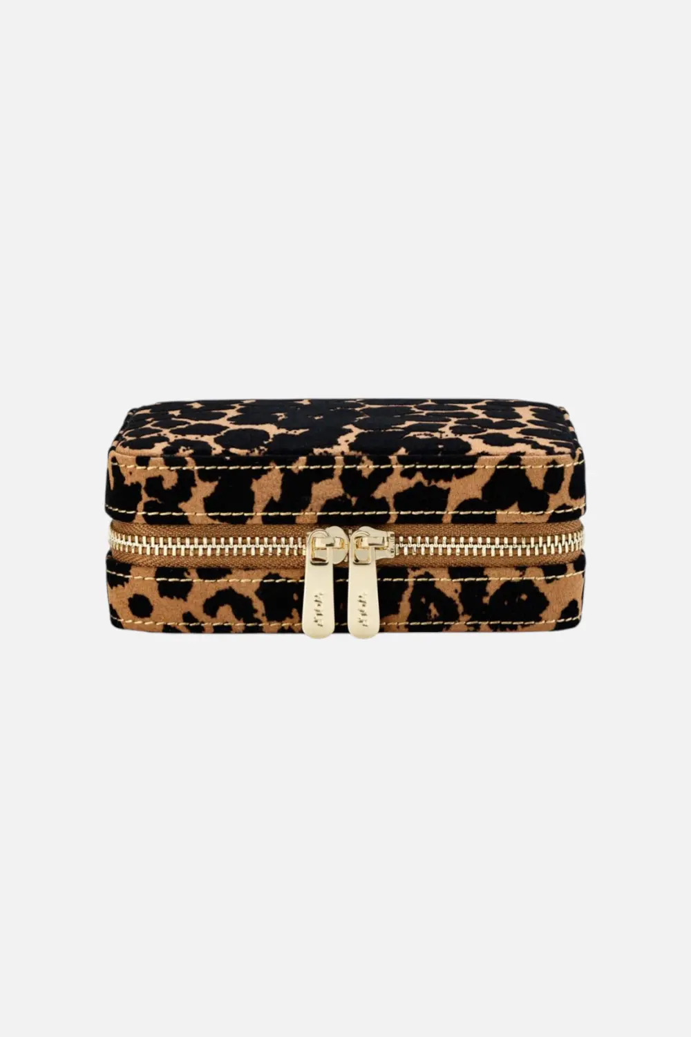 Wolf 1834 Savanna Leopard Print Jewelry Zip Case 1