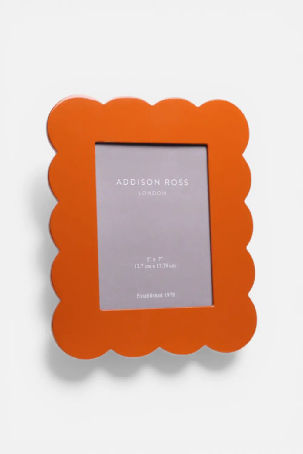 Addison Ross Scalloped Lacquer Orange Photo Frame 5X7 1