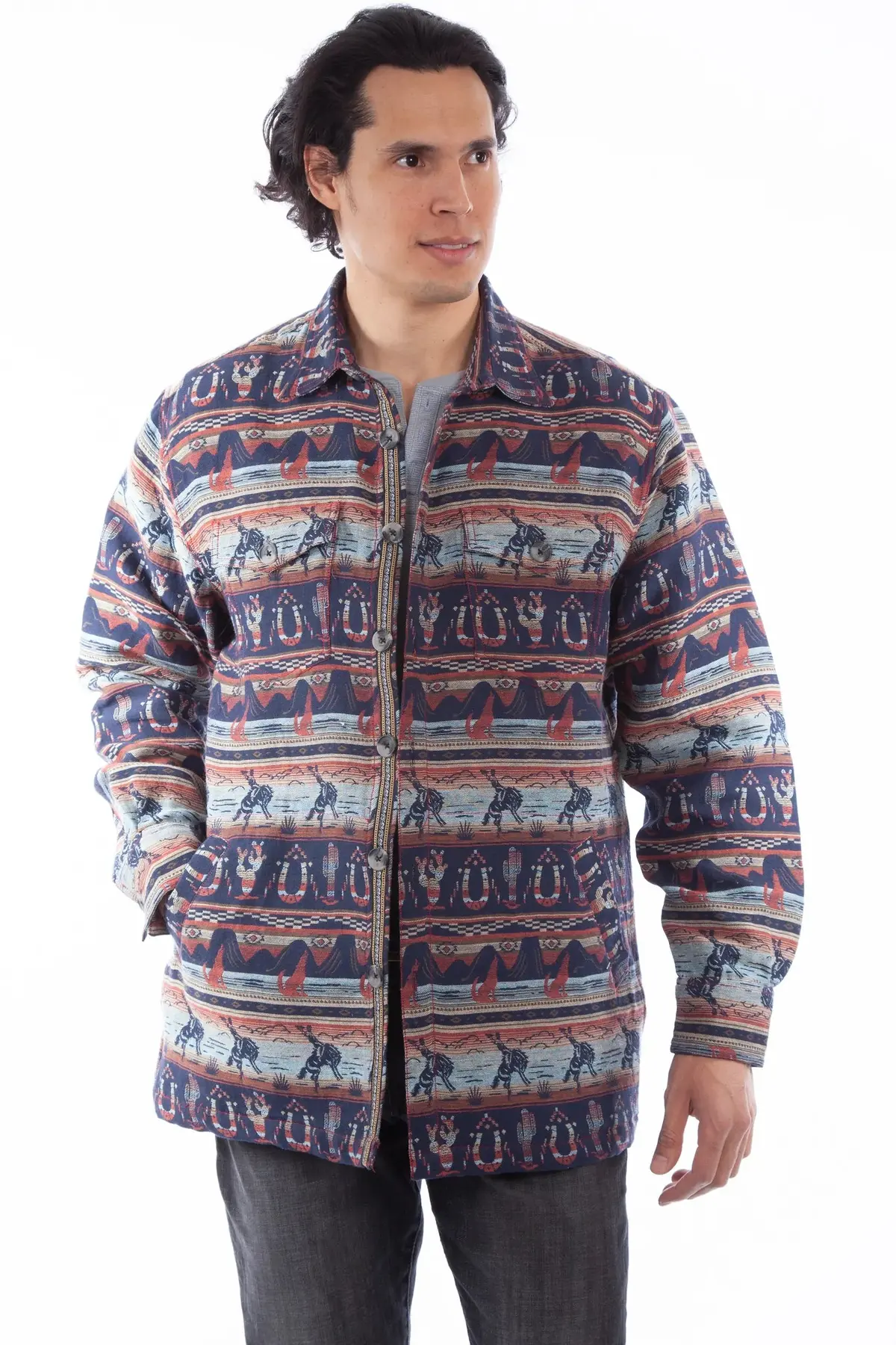 Southwest Western Jacket, Navy 1