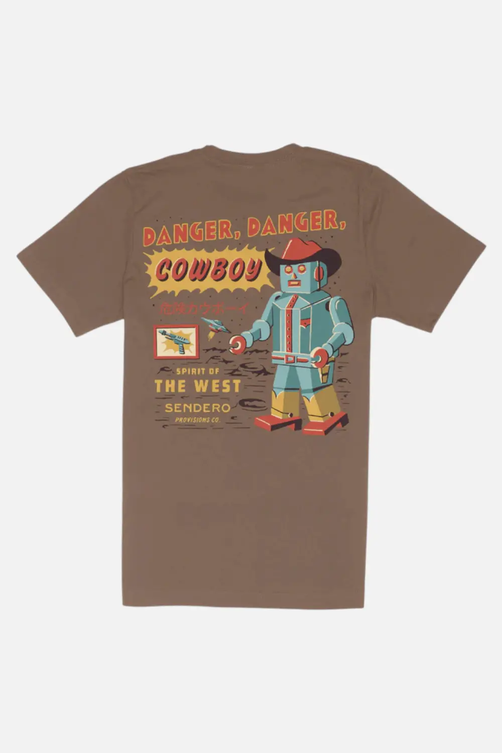 Sendero Provisions Danger Cowboy T-Shirt In Light Brown 1