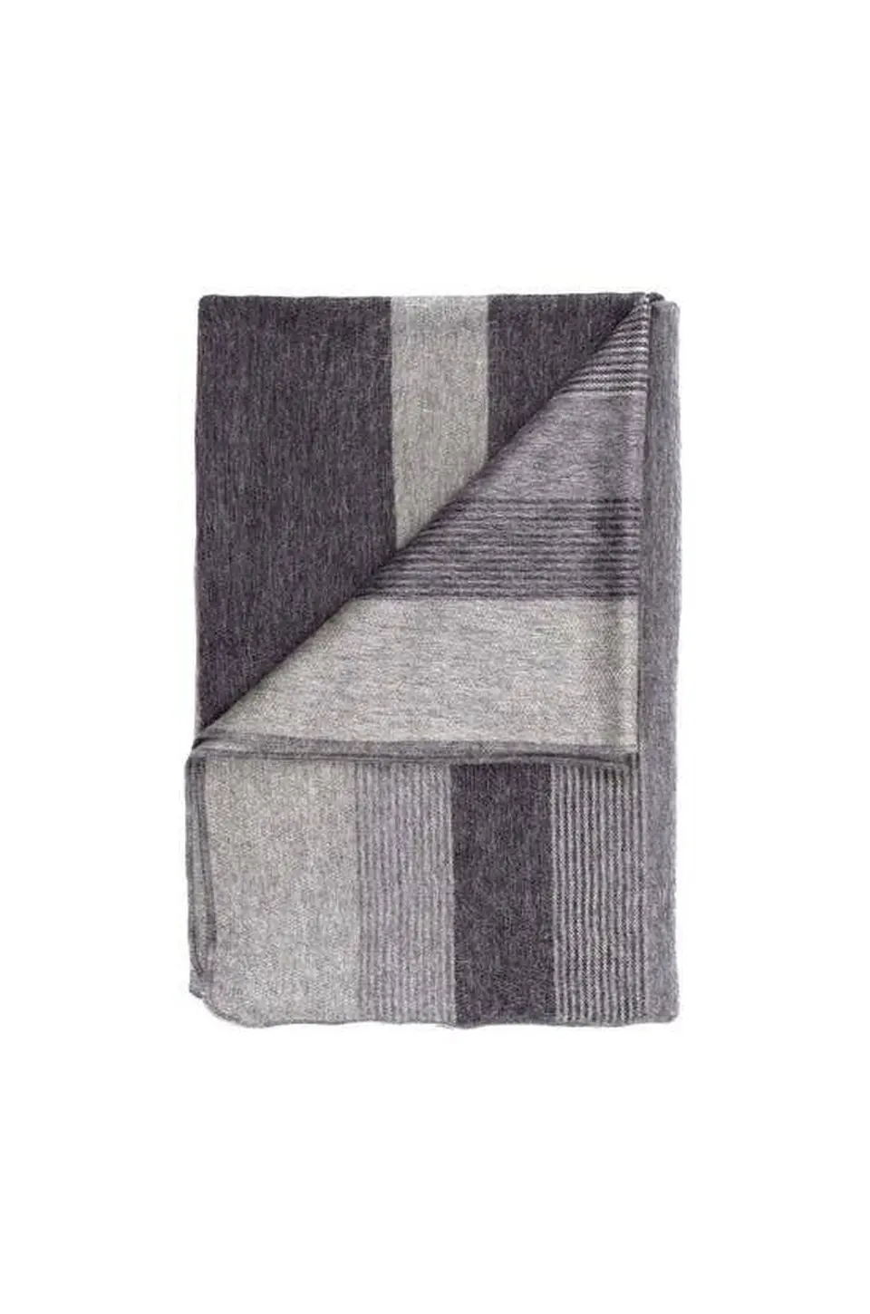 Shupaca Alpaca Throw Blanket In Charcoal 1