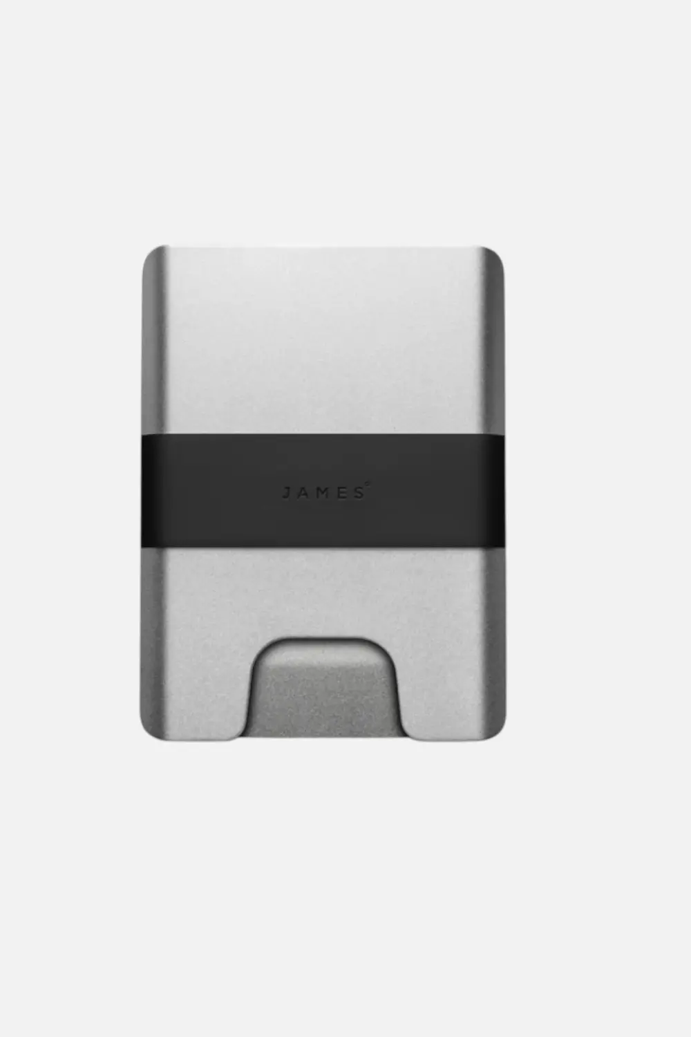 The James Brand Lowe Minimalist Cardholder In Silver & Black 1