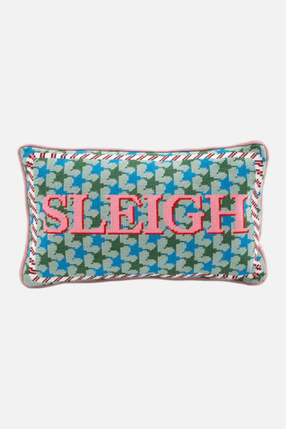 Furbish Sleigh Needlepoint Pillow 1