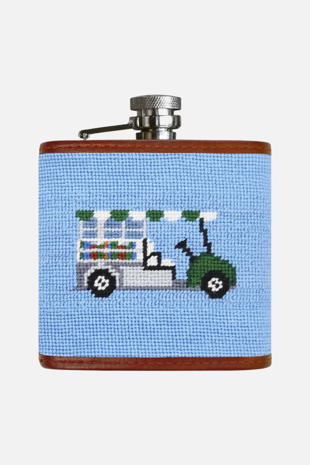 Smathers & Branson Beverage Cart Flask In Light Blue 1