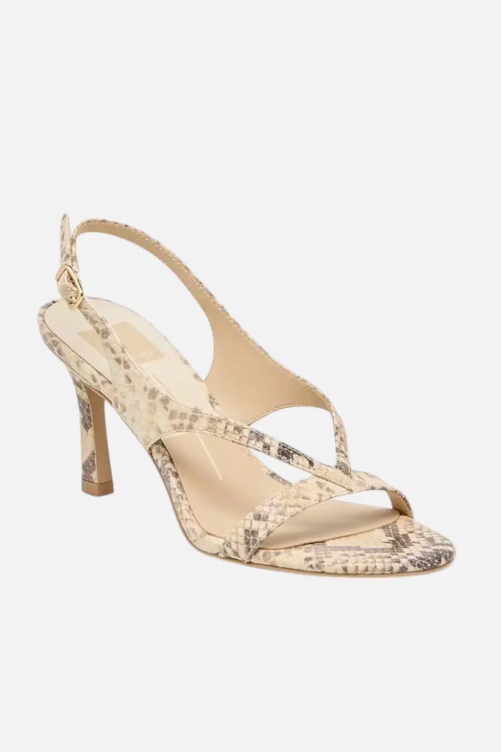 Dolce Vita Izela Heel In Natural Snake Emboss 1