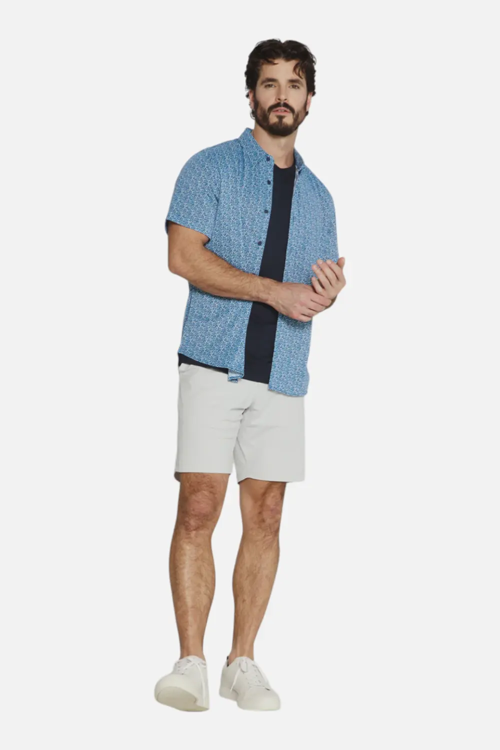 7 Diamonds Men's Solen Short Sleeve In Navy 1
