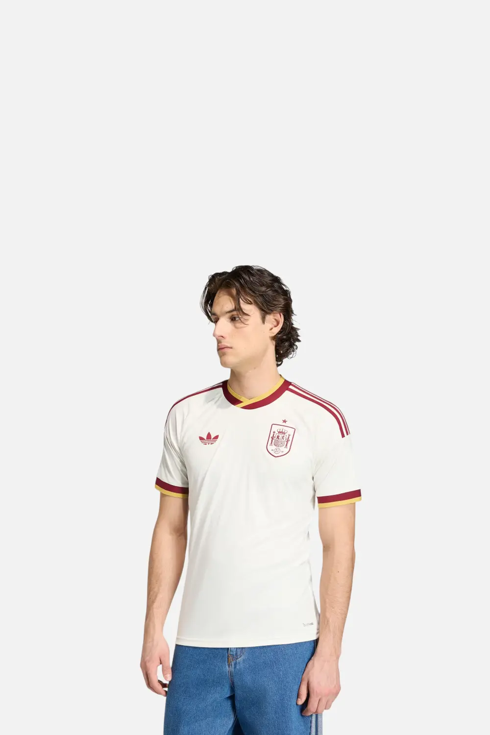 Adidas Spain 26 Away Jersey In Off White 1