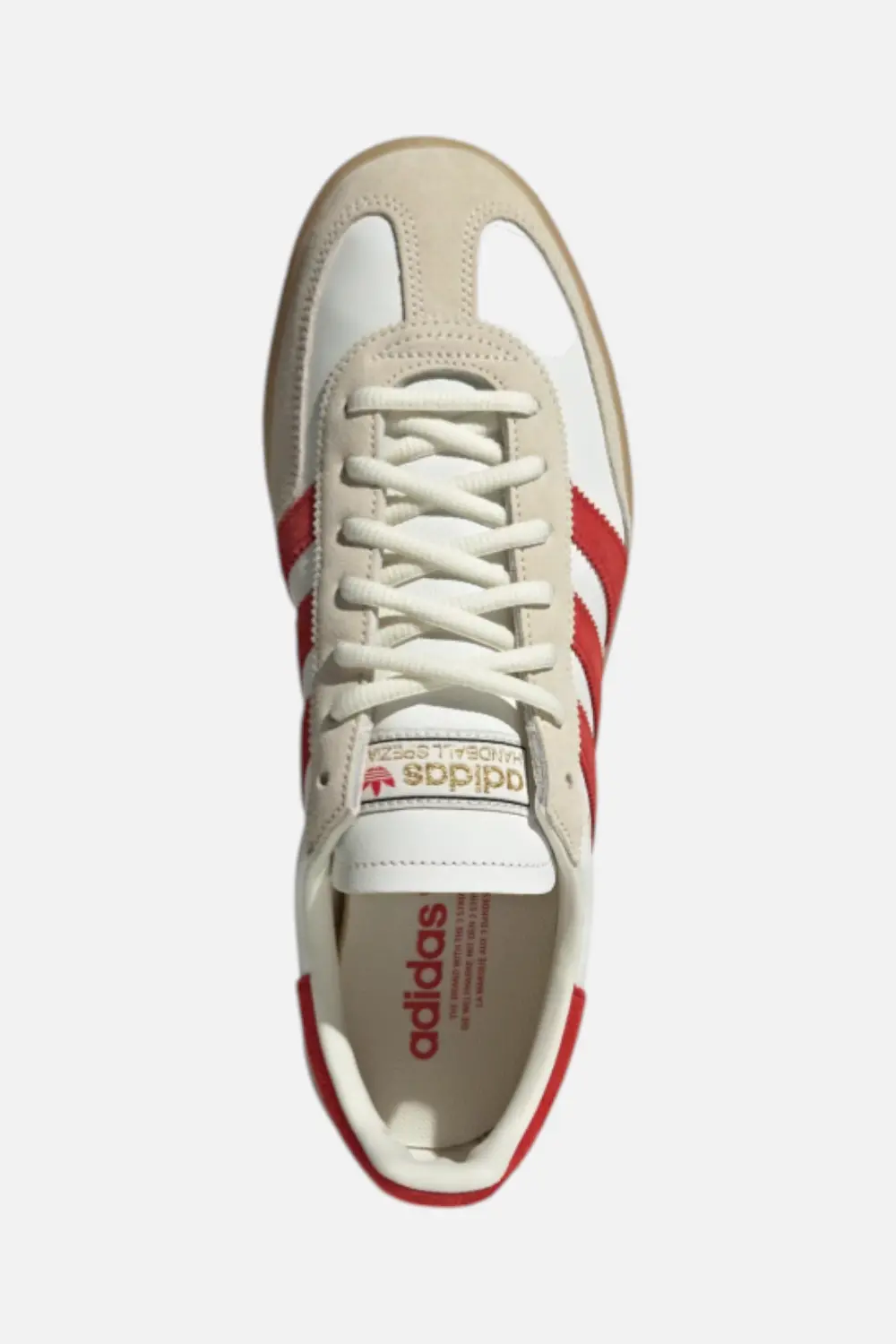 Adidas Men's Handball Spezial Sneaker In White & Better Scarlet 2