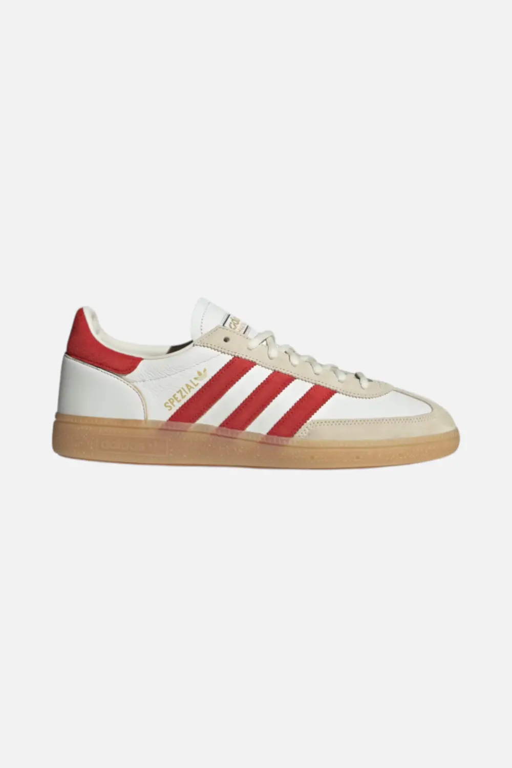Adidas Men's Handball Spezial Sneaker In White & Better Scarlet 1