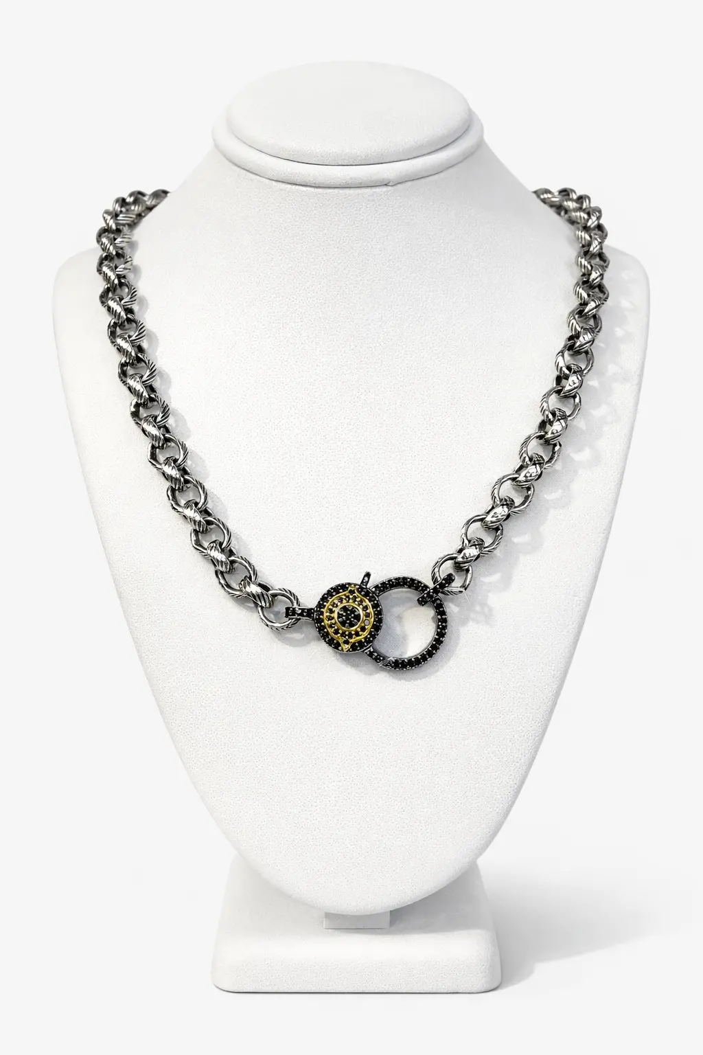 Paula Rosen Spinel Eye Lock Necklace 1