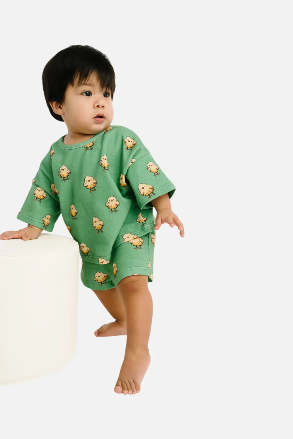 Little One Shop Kid's Spring Chicks Shorts Set 1