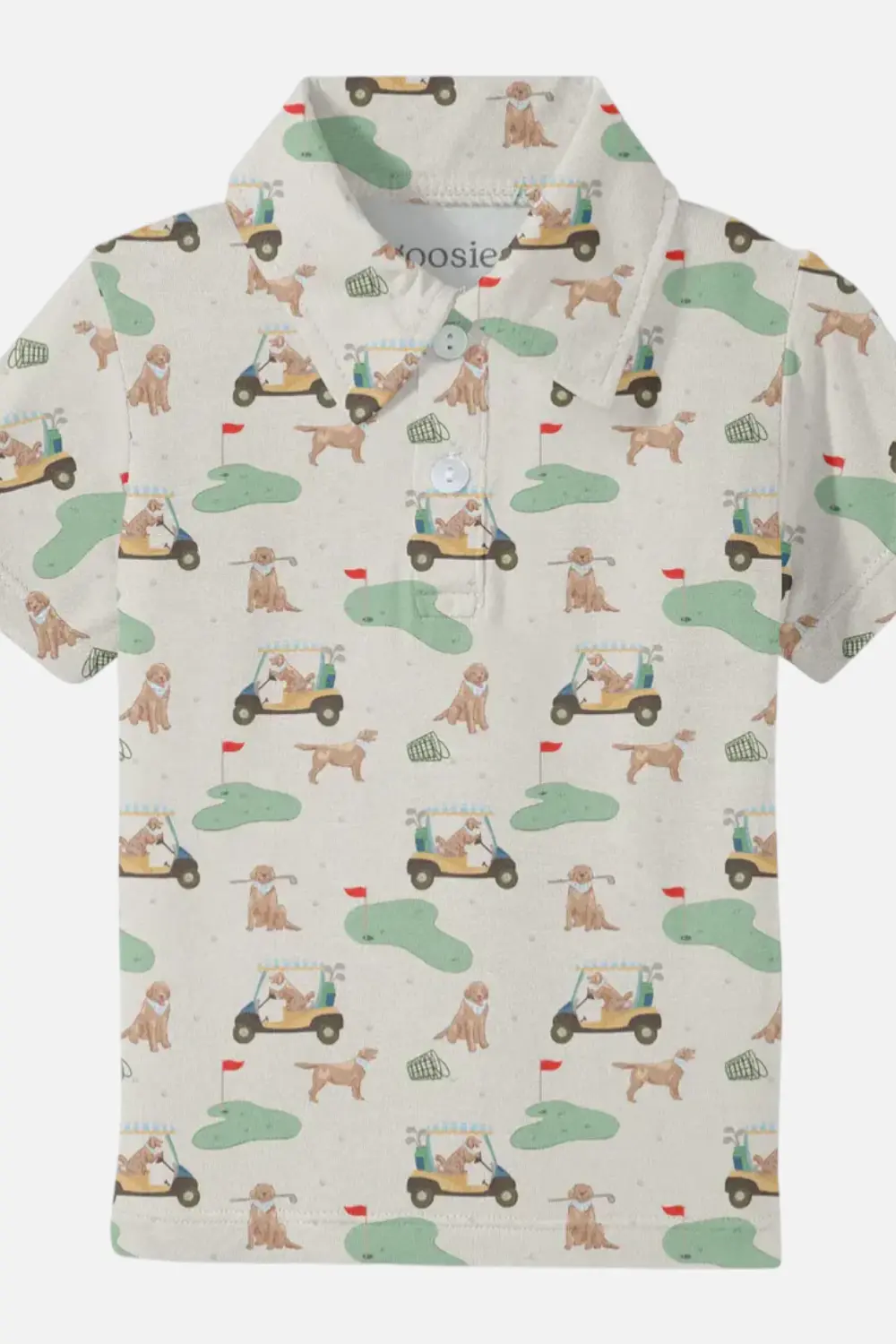 Goosies Toddler Short Sleeve Polo Shirt In Barks & Birdies 1