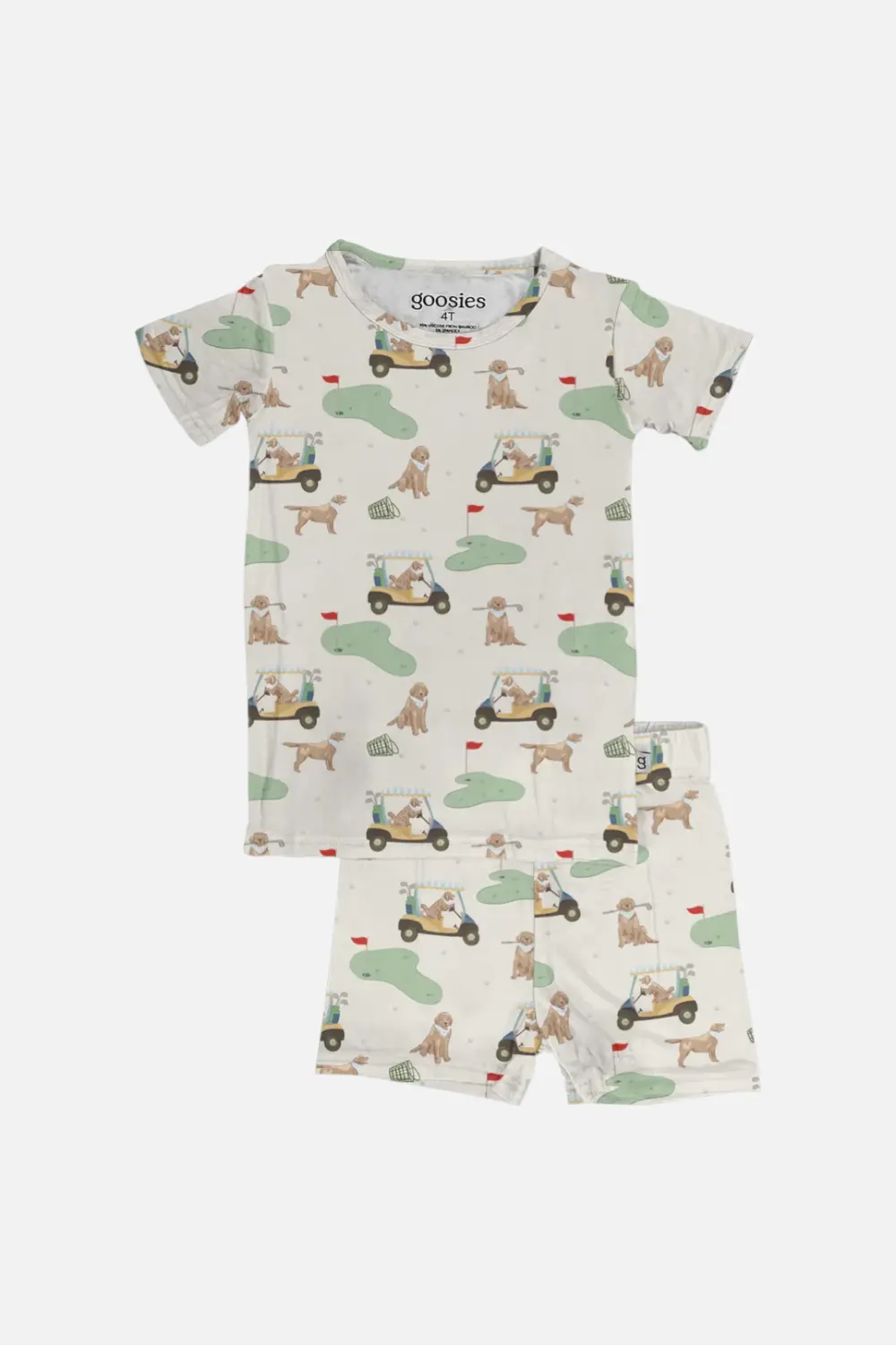 Goosies Short Sleeve Shirt And Shorts Pj In Barks & Birdies 1