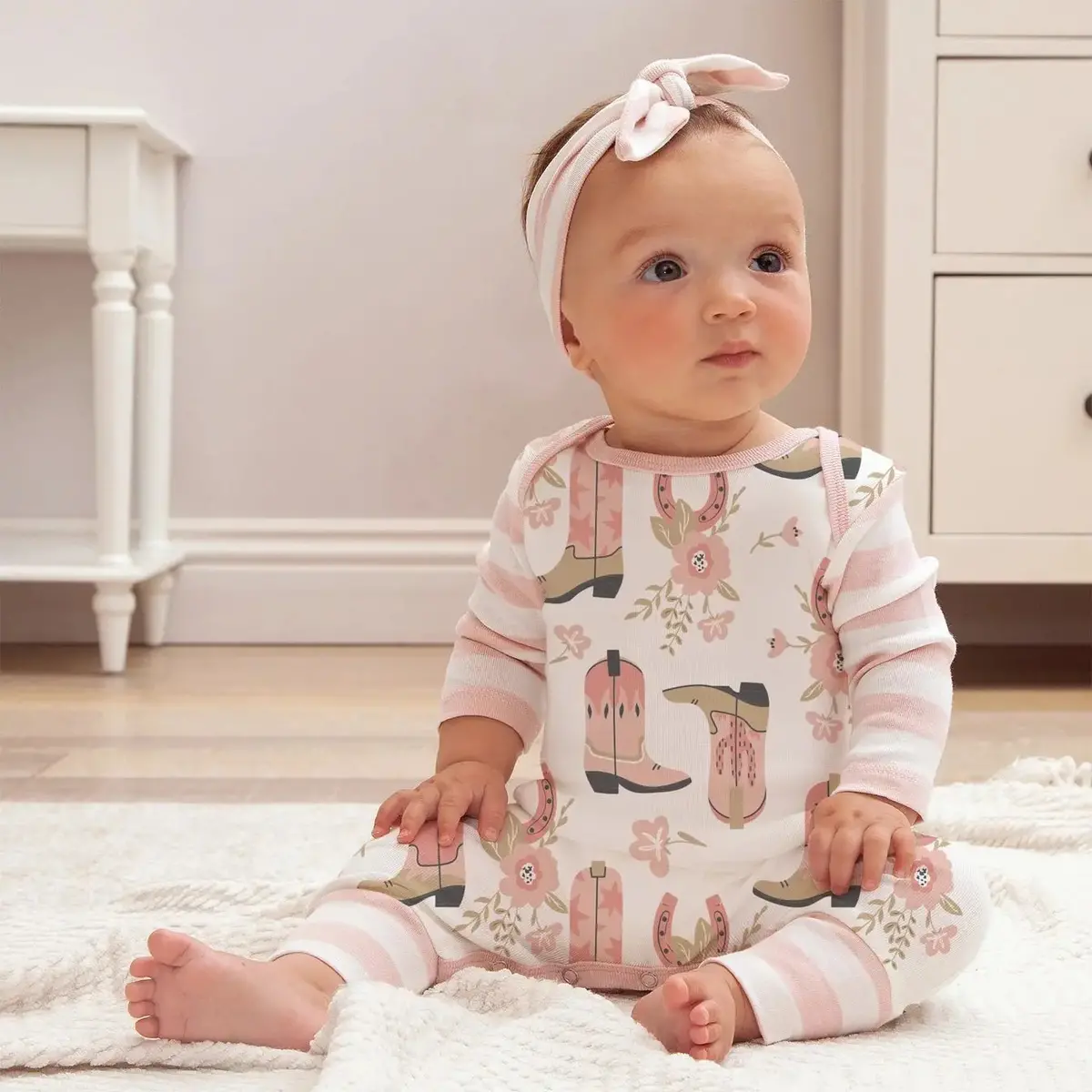 Estella Cowgirl Romper 1