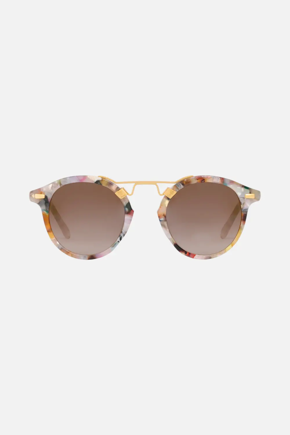 Krewe St. Louis Sunglass In Gelato 24K Mirrored 1