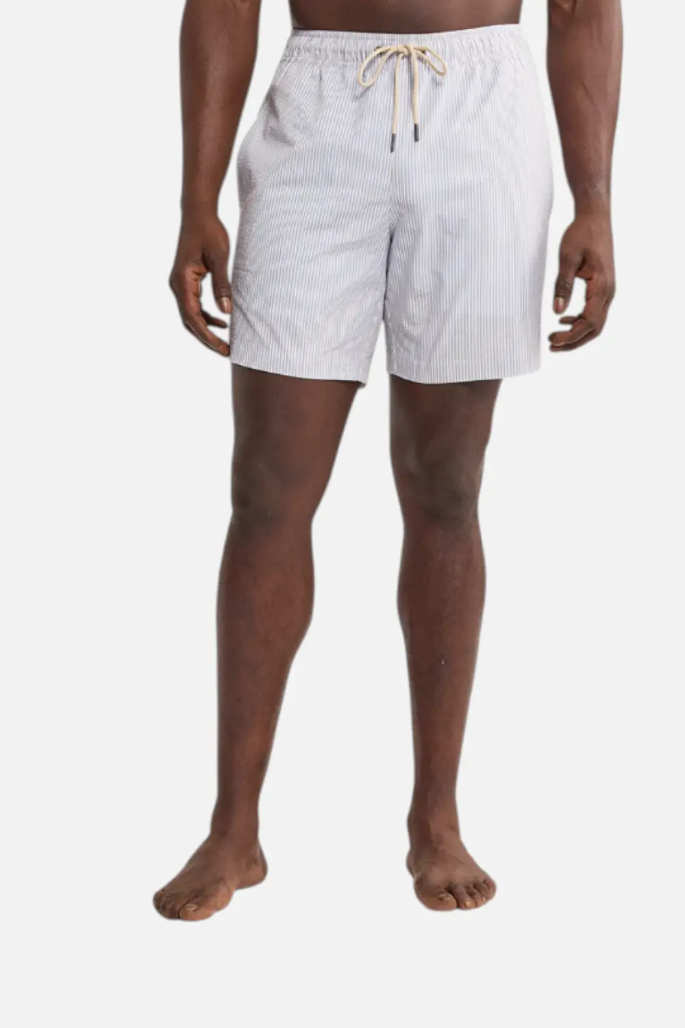 Fair Harbor Bayberry Trunk In Grey Seersucker 1
