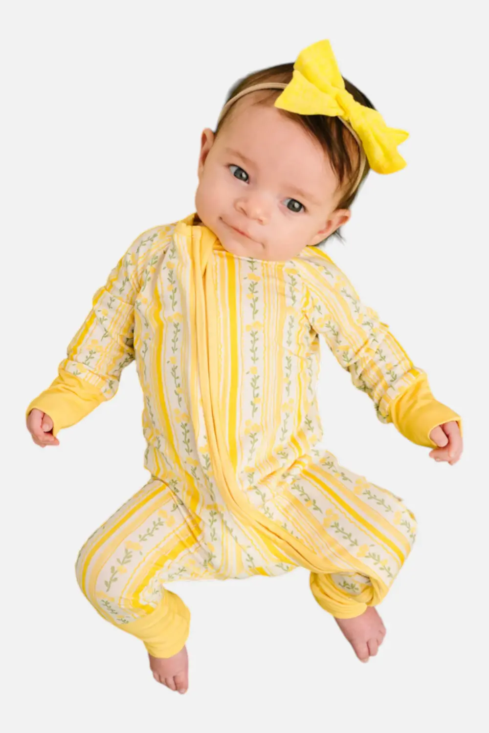 Little One Shop Sunny Meadow Stripe Bamboo Sleeper 1